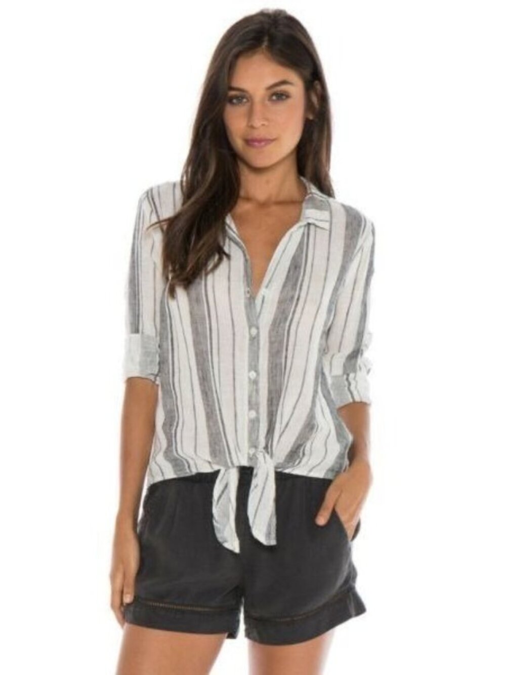 Cloth & Stone Knot Front Top